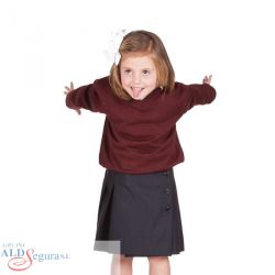 Falda Niña Colegial Pliegues con Peto 1114