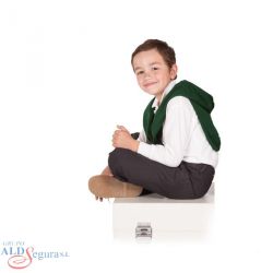 Falda Niña Colegial Pliegues con Peto 1114