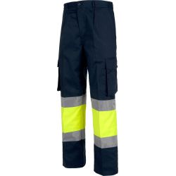 Pantalón Bicolor Alta Visibilidad WORKTEAM C4019