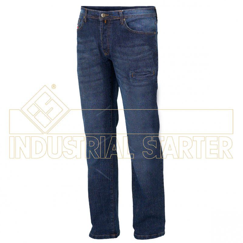 Pantalón Vaquero de Trabajo Tejido Elástico Industrial Starter 8025