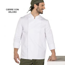 Chaqueta Cocinero Cierre de Velcro Hombre GARY'S 9410