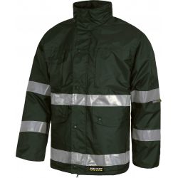 Parka Laboral Acolchada con Cintas Reflectantes WORKTEAM S1008