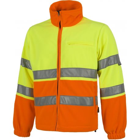 Chaqueta Polar Combinado Alta Visibilidad WORKTEAM C4026