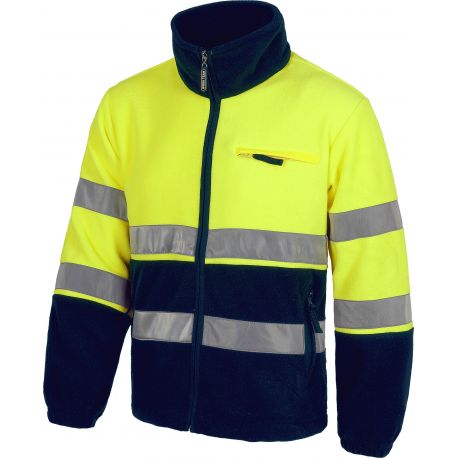 Chaqueta Polar Bicolor Alta Visibilidad WORKTEAM C4025