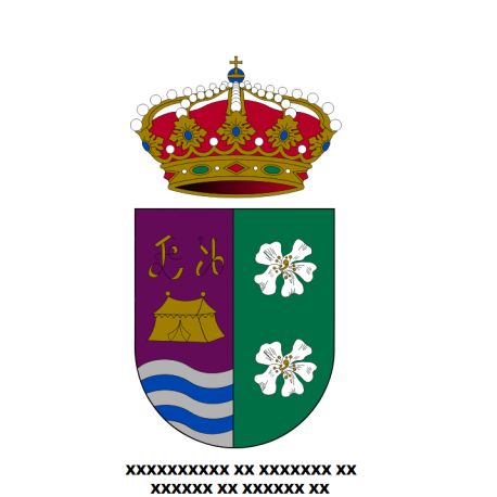 Escudo en Vinilo de Impresion + Nombre en Vinilo Textil debajo de Escudo.