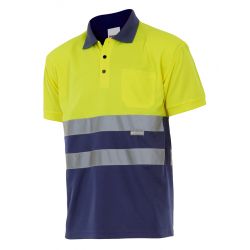 Polo Bicolor Combinado Manga Corta VELILLA 305504