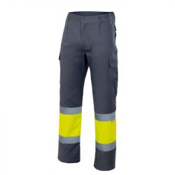 Pantalón de Trabajo Forrado Bicolor Alta Visibilidad VELILLA 156