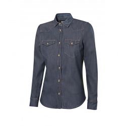 Camisa de mujer Denim Stretch manga larga VELILLA 405007S