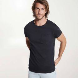 Camiseta Cuello Redondo con Bolsillo Hombre ROLY TECKEL