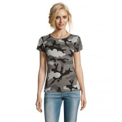 Camiseta Mujer Estampado Camuflaje SOLS CAMO WOMEN