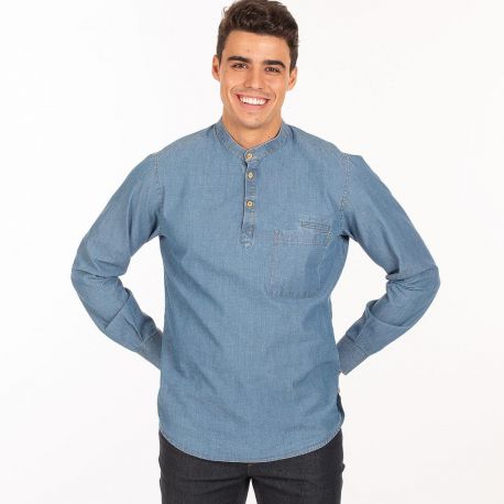 Camisa de hombre cerrada, en manga larga slim fit GARY`S 298200