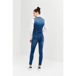 Chaleco stretch demim slim fit Mujer OBREROL MONZA 4030