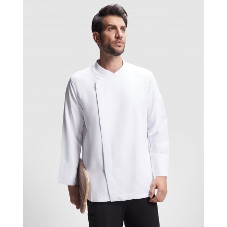 Chaqueta de cocina en microfibra de manga larga ROLY DABIZ 4500