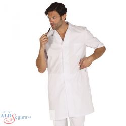Bata Sanitaria de botones Hombre Manga Corta 571